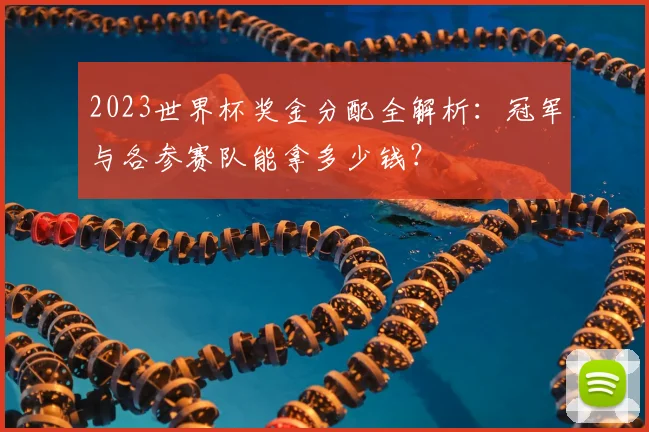2023世界杯奖金分配全解析:冠军与各参赛队能拿多少钱?